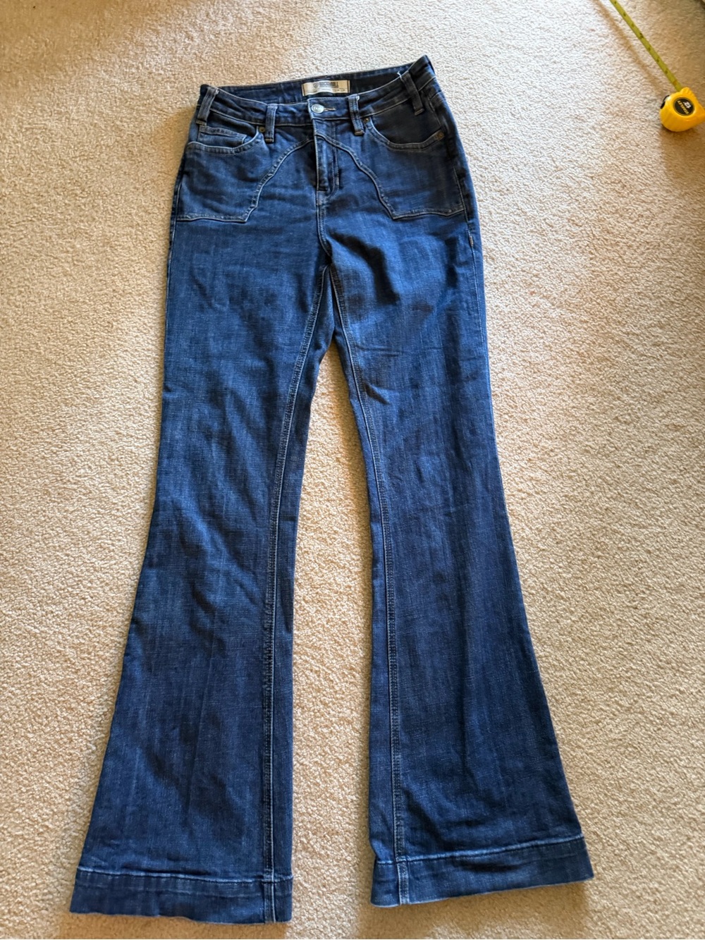 Dark Blue Women's Flared Jeans